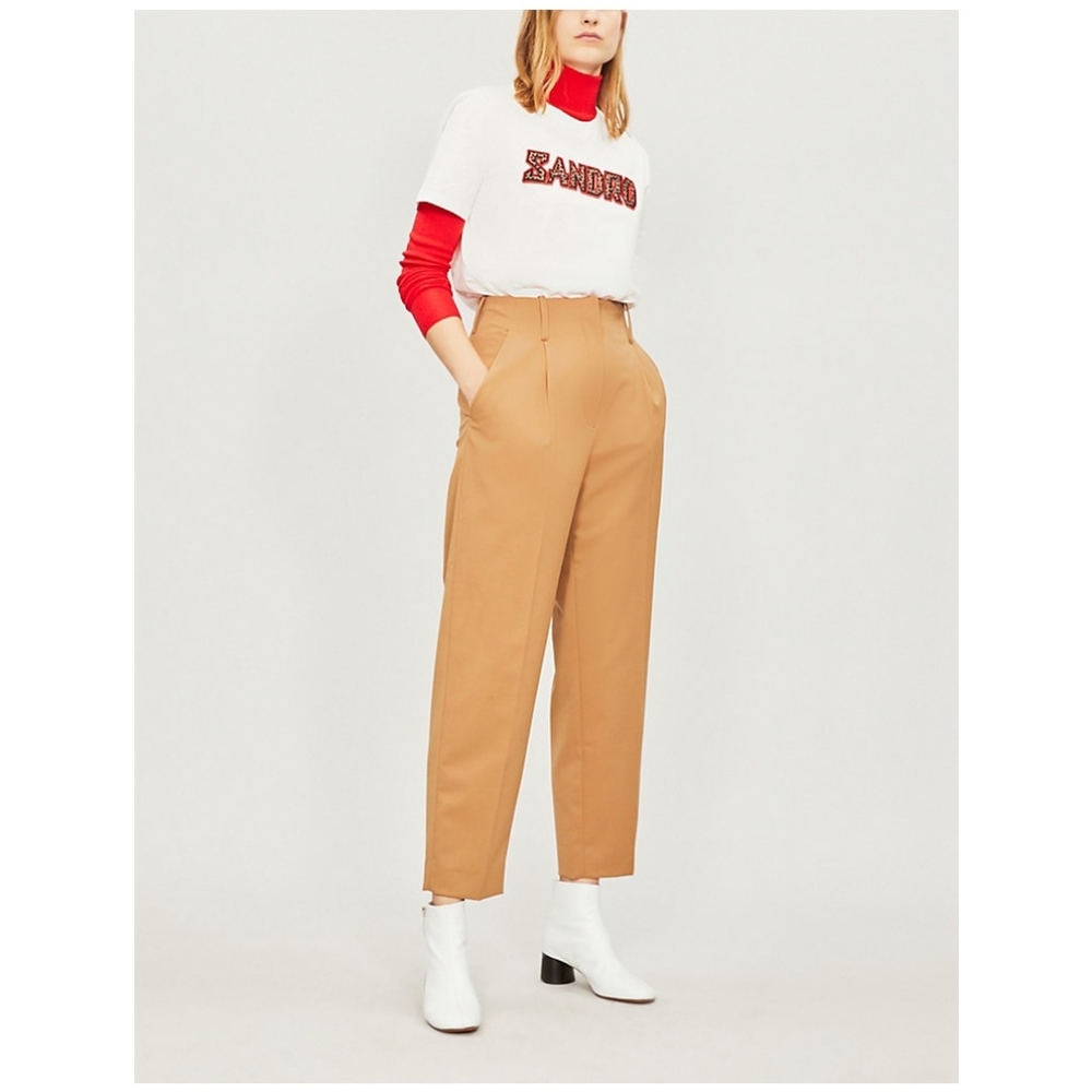 💕HOST PICK💕 Sandro Calin High-Waist Trousers